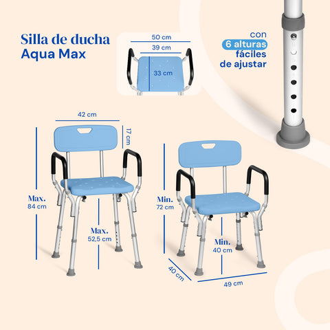Sillas de ducha Aqua Max