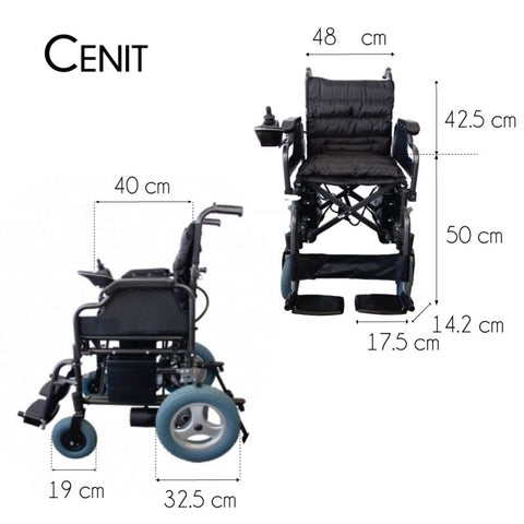Silla de ruedas eléctrica plegable Cenit